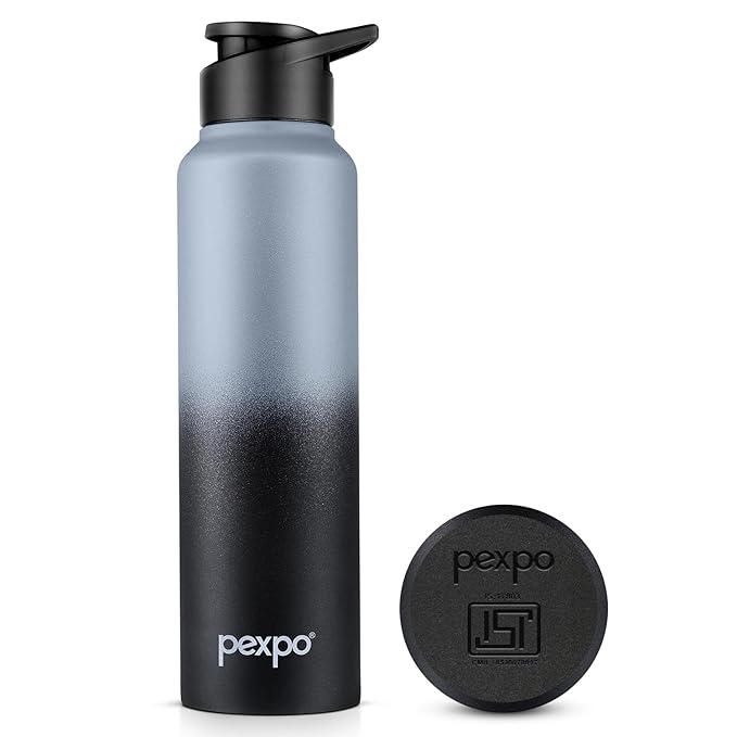 PEXPO Craft Pro 1000 ISI Certified Stainless Steel Sports/Fridge Water Bottle with Sipper Cap, 950ml